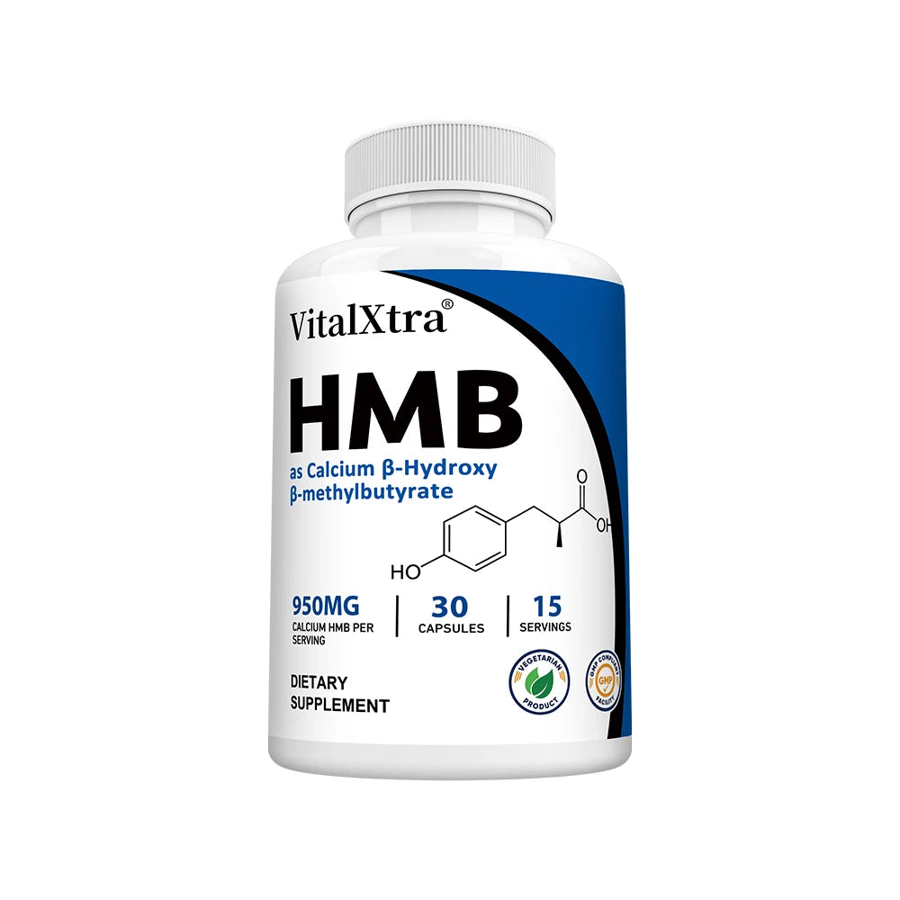 Highly Absorbable HMB Supplement – Supports Muscle and Movement, Enhances Strength, and Reduces Skeletal Muscle Damage