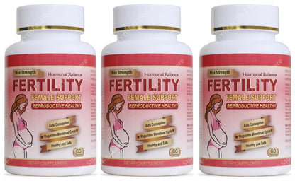 Fertility Tablets for Women, Female Prenatal Vitamin Supplements, Support Ovulation &amp; Conception, 60 Count Daily Routine