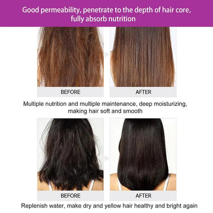30 Capsules Rose Hair Essential Oil, Hair Vitamins Capsules Smooth Nourishing Repair Damaged Hair Serum for Frizzy Dry Curly