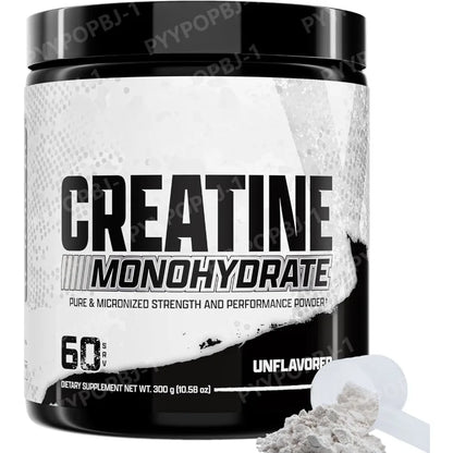 Creatine Monohydrate Powder 300g 60 Servings Micronized Unflavored Easy to Mix Strength Performance Muscle Growth Supplement