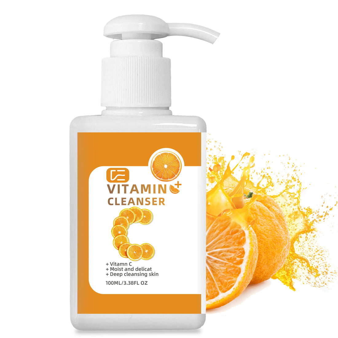 VITAMIN C CLEANSER | Infused with Vitamin C &amp; Niacinamide | Brightens Complexion, Evens Skin Tone | Suitable for All Skin Types