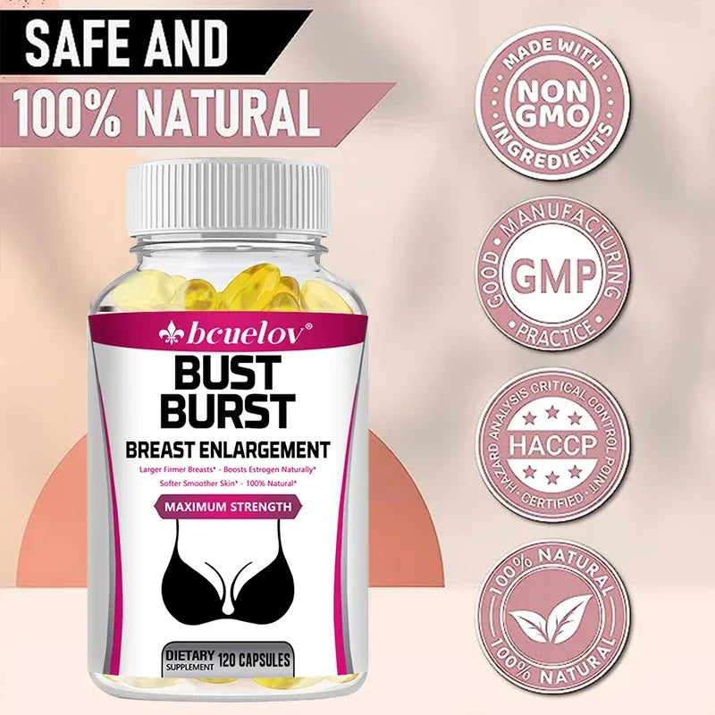 Natural Pueraria Supplement - 1000 Mg, Supports Breast Roundness, Firmness, Elasticity and Improves Women&