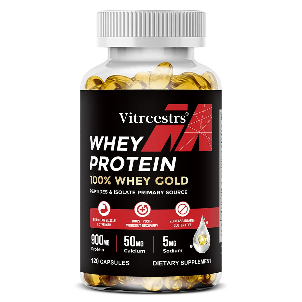 Whey Protein Capsules – High Concentration, Promotes Post-workout Recovery,  Build Abdominal Muscle &amp; Athletic