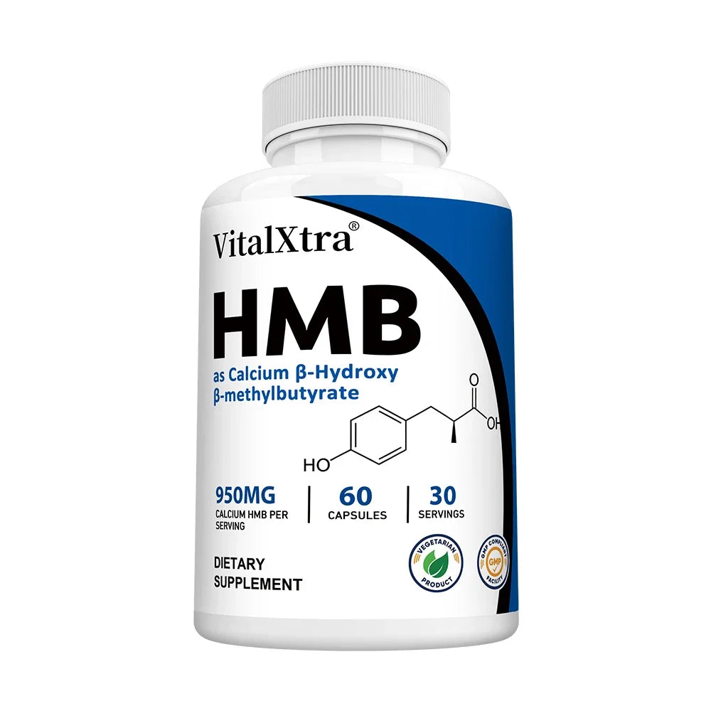 Highly Absorbable HMB Supplement – Supports Muscle and Movement, Enhances Strength, and Reduces Skeletal Muscle Damage