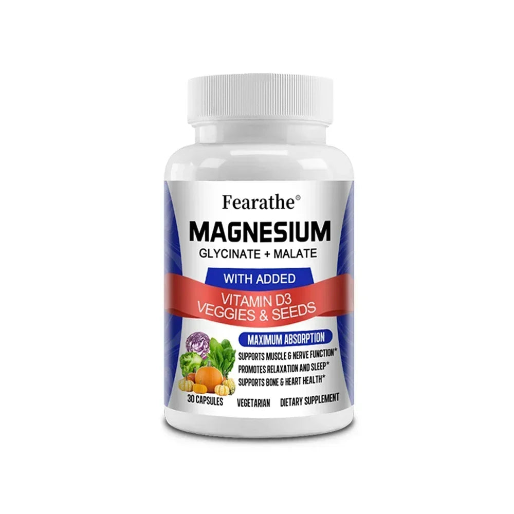 Magnesium Malate + Magnesium Glycinate Help Boost Immunity, Promote Joint and Bone Marrow Health, and Improve Sleep Quality