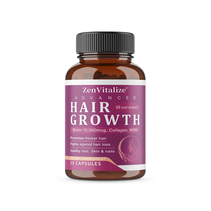 Hair Growth Vitamins for Women and Men - with Biotin &amp; Saw Palmetto, Naturally Regrow Stronger &amp; Healthier Hair, Skin and Nails