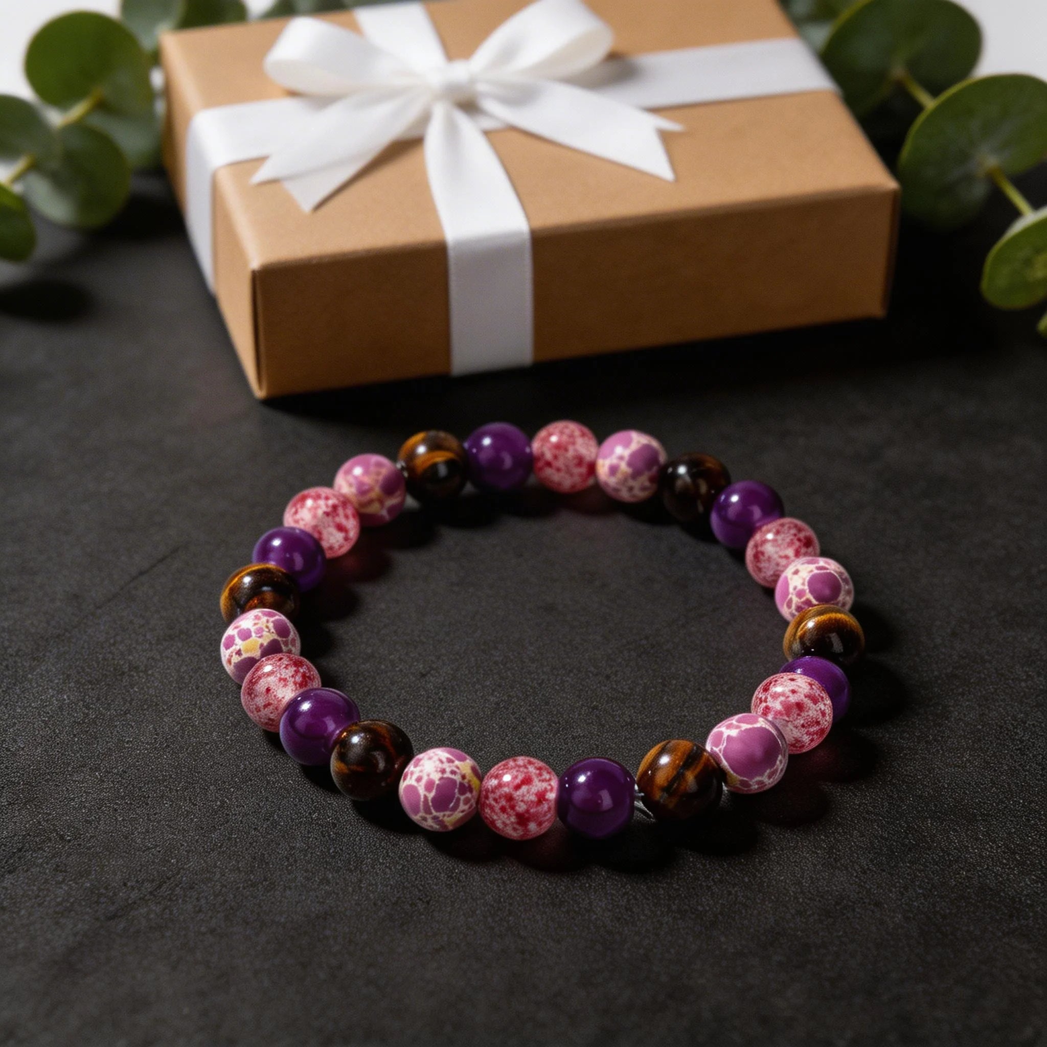 Spring Versatile Prom Jewelry Nature Stone Tiger&