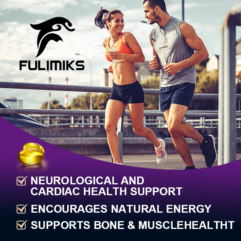 FULIMIKS Magnesium Citrate Supplement, Supports Muscle &amp; Bone Health, Relaxation, Cardiovascular Function, for Adults