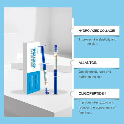 2pcs Collagen Elasticity Essence Cream Enriched peptides collagen deeply nourishes improving elasticity firmness skincare