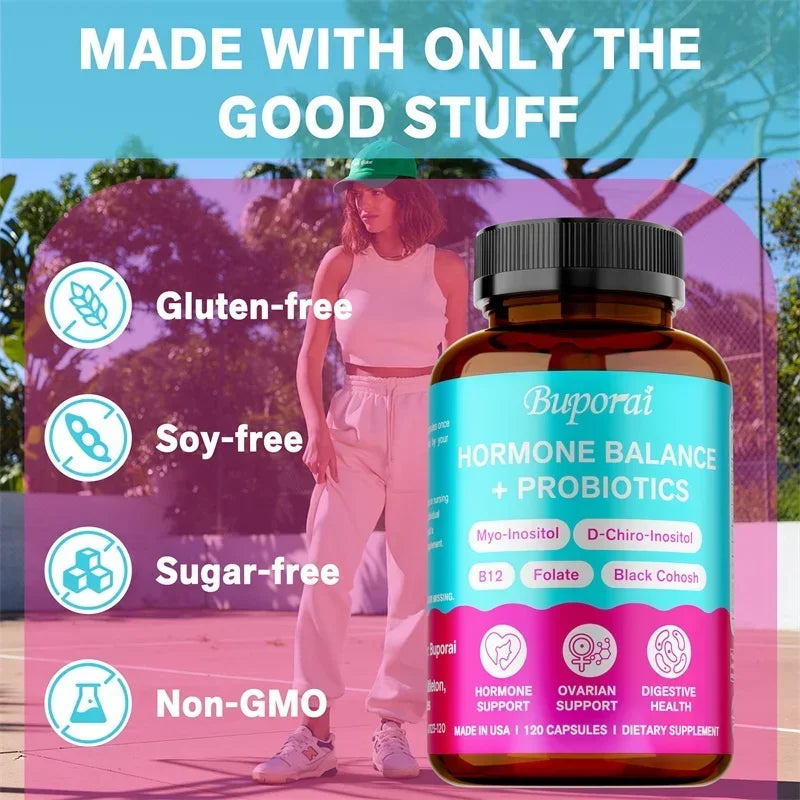 Hormone Balance + Probiotics - Promotes Women&