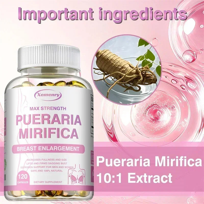 Pueraria Mirifica Supplement - Balanced Estrogen Metabolism, To Support Breasts Bigger, Rounder, Firmer BreastsSupplement
