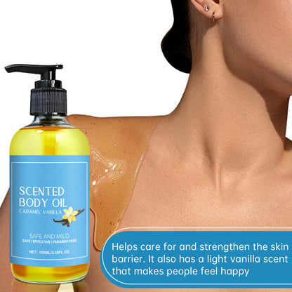 1-5pcs Stress Relief Body Oil with Vanilla - Deeply Moisturizes &amp; Soothes Muscles, Herbal Formula for Relaxing Bath &amp; Massage.