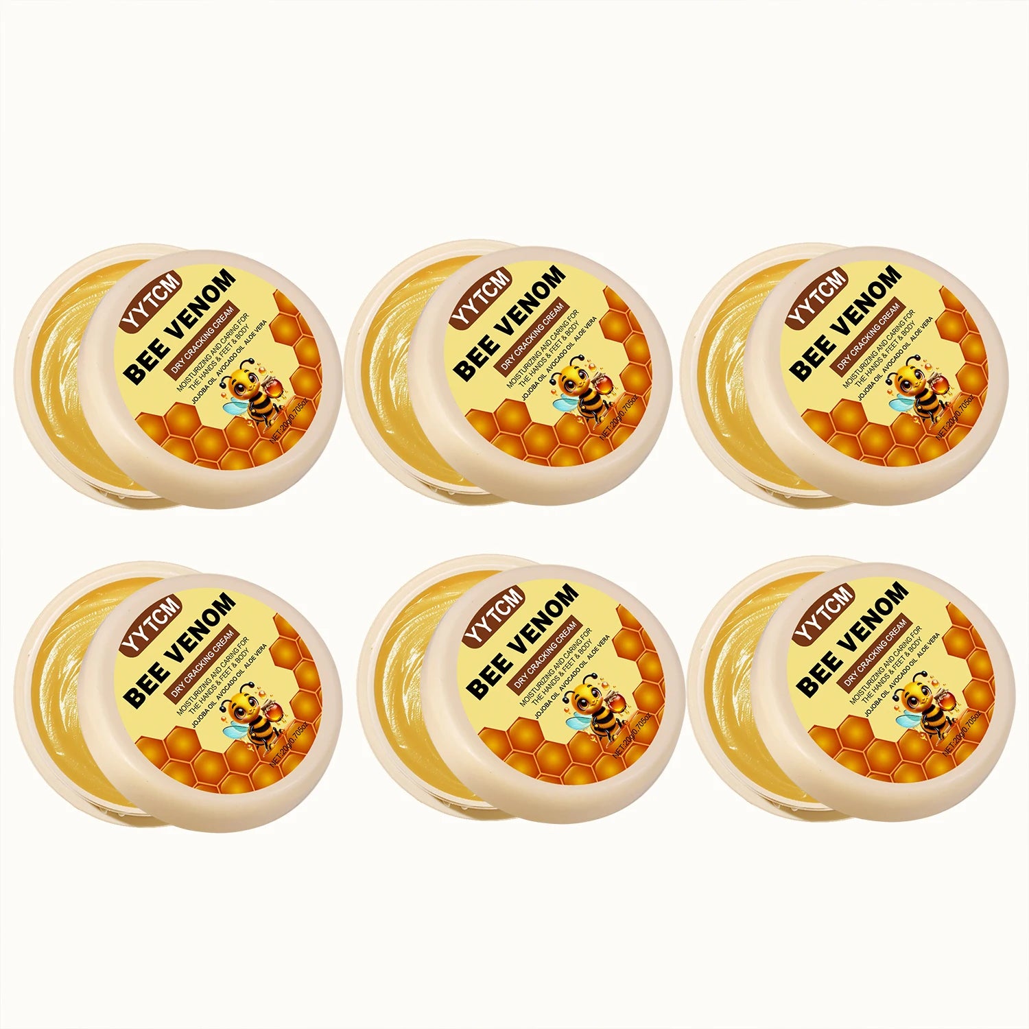 Bee Venom Dry Crack Moisturizing Cream, Hydrating &amp; Nourishing for Autumn Winter, Smooth &amp; Soft Skin Care, Hydrating Foot Cream