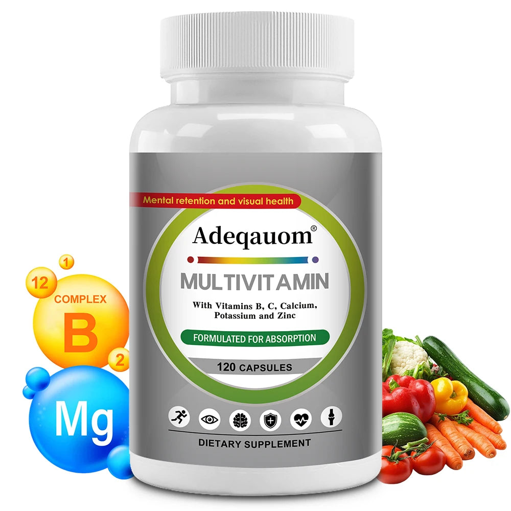 Comprehensive Multivitamin To Enhance Daily Nutrition Improve Immunity and Energy Support Heart Hair Skin and Nail Health Levels