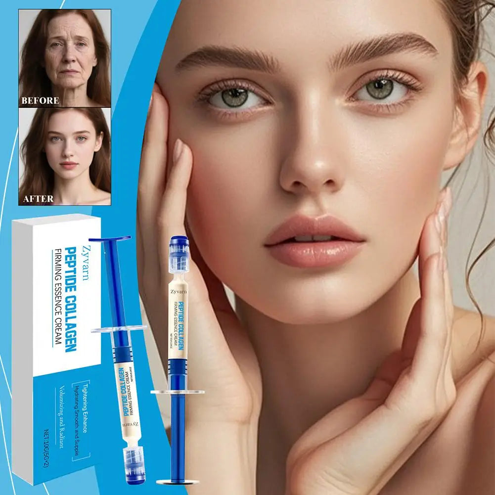 2pcs Collagen Elasticity Essence Cream Enriched peptides collagen deeply nourishes improving elasticity firmness skincare