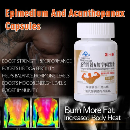 Powerful High Purity Epimedium Supplements Natural Organic Shilajit Erection Pill Improve Performance Increase Size than MAca