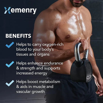 L-Arginine - Nitric Oxide Supplements - Boost Endurance &amp; Strength, Promote Muscle Growth, Improve Performance