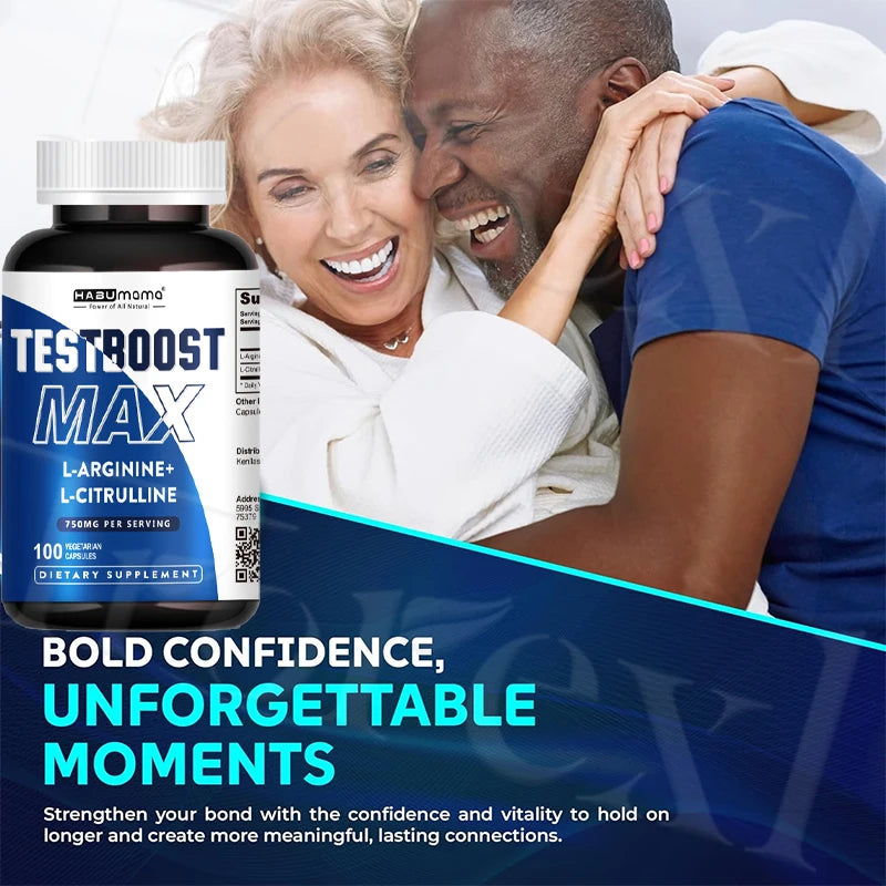 100 Tablets-L-Arginine &amp; L-Citrulline Complex-Male Enhancing Supplements- Boosts Performance,Recovery Support,Bedroom Confidence