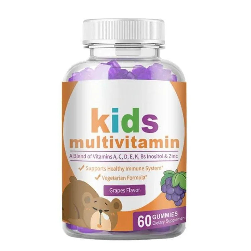 Multivitamin Gummies with Vitamins A C D3 E B6 B12 Biotin Folate Iodine Zinc Daily Wellness Chewable Supplement 60 Gummies