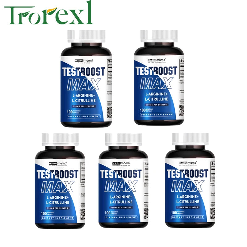 100 Tablets-L-Arginine &amp; L-Citrulline Complex-Male Enhancing Supplements- Boosts Performance,Recovery Support,Bedroom Confidence