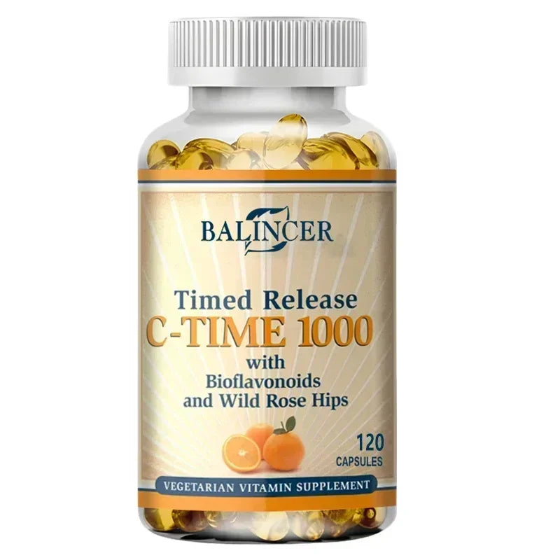 Vitamin C Capsules 1000mg, Antioxidant Support Immune Wellness, Collagen Synthesis, Skin &amp; Bone Joint Health, 30/60/120 Capsules