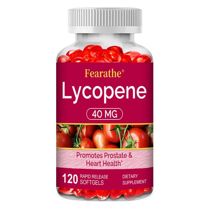 Premium Lycopene 40mg, Dietary Supplement for Prostate, Antioxidant, Heart, Skin &amp; Immune Health, Non-GMO, 30/60/120 Softgels