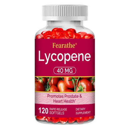 Premium Lycopene 40mg, Dietary Supplement for Prostate, Antioxidant, Heart, Skin &amp; Immune Health, Non-GMO, 30/60/120 Softgels
