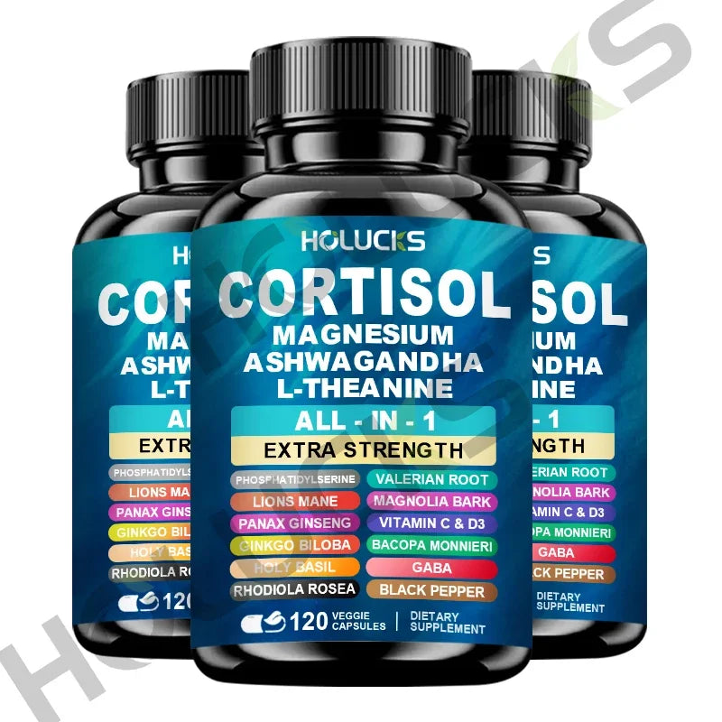 Corti-Soothe Supplement - Improve Sleep Quality, Promote Cortisol Balance, Support Adrenal Health, &amp; Relieve Fatigue -120 Pills