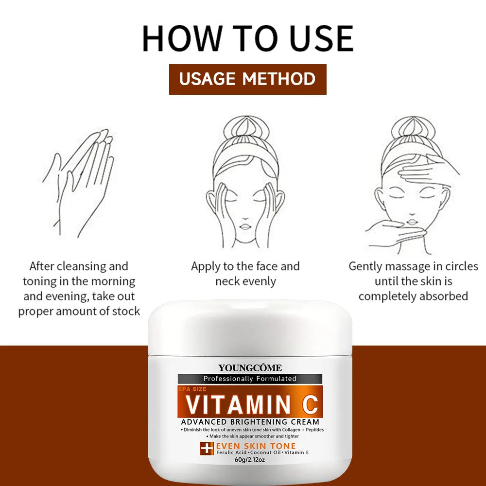 Vitamin C Face Cream Firming Moisturizing Brightening Hydrating Facial Cream Day Creams Beauty Face Skin Care