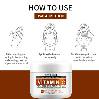 Vitamin C Face Cream Firming Moisturizing Brightening Hydrating Facial Cream Day Creams Beauty Face Skin Care
