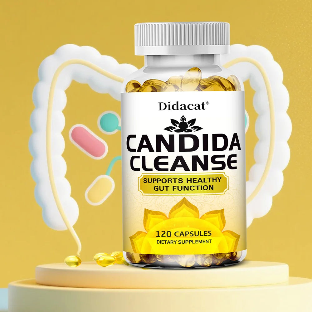 Candida Cleanse, Gut Health Supplement - Improves Digestive Comfort, Cleanses and Detoxifies, Supports The Gut and Colon