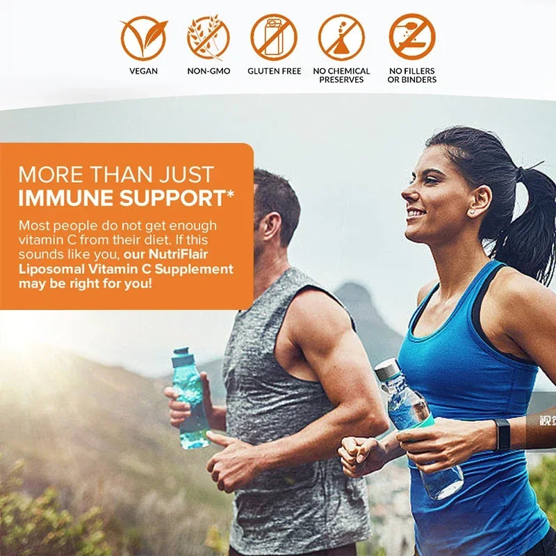 Liposomal Vitamin C 1600 Mg - Highly Absorbable, Fat Soluble Vitamin C, Antioxidant Supplement, Immune System &amp; Collagen Booster