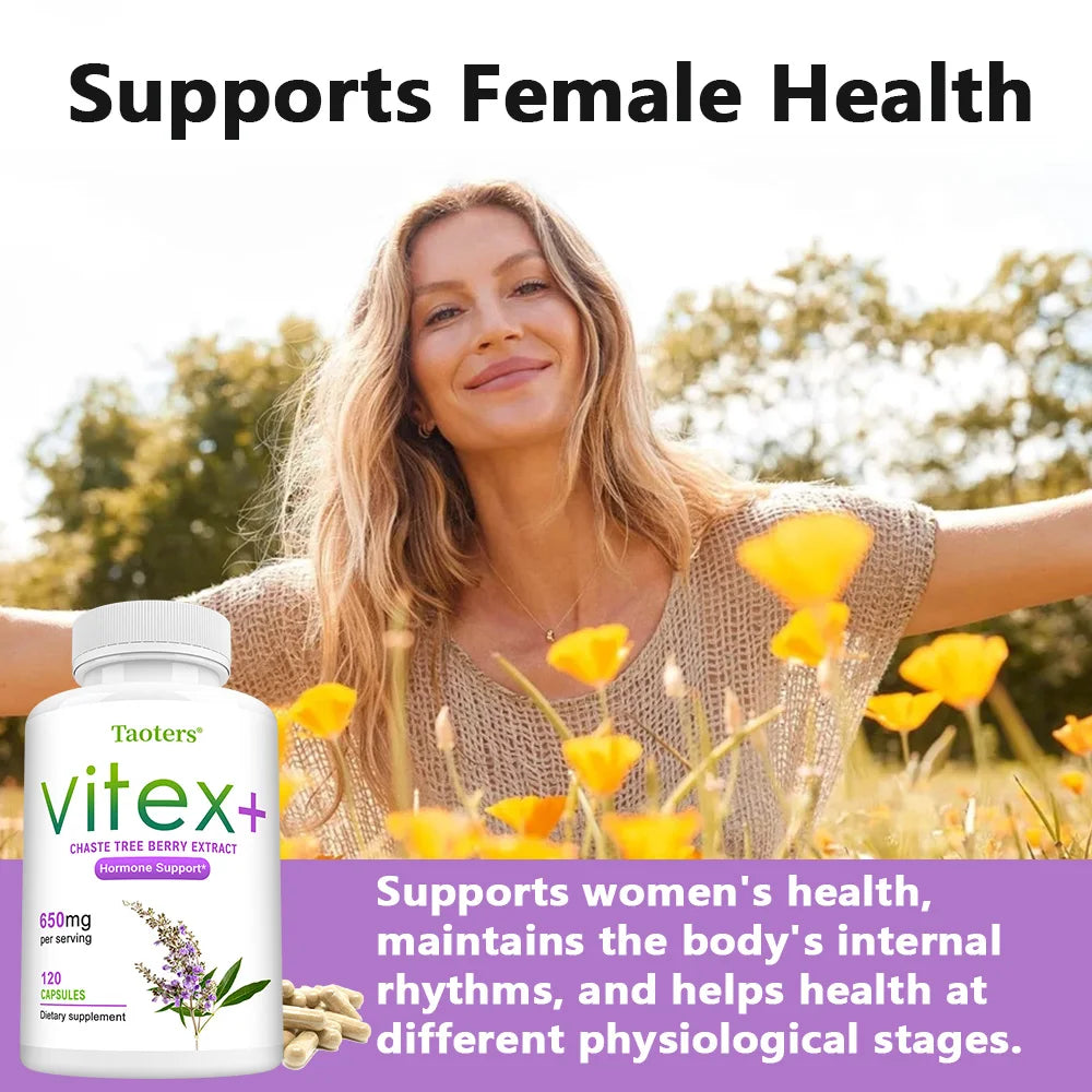 Vitex - Chaste Tree Berry Extract - Menopause Support, Weight Management, Balancing Emotions, Helping To Improve Skin