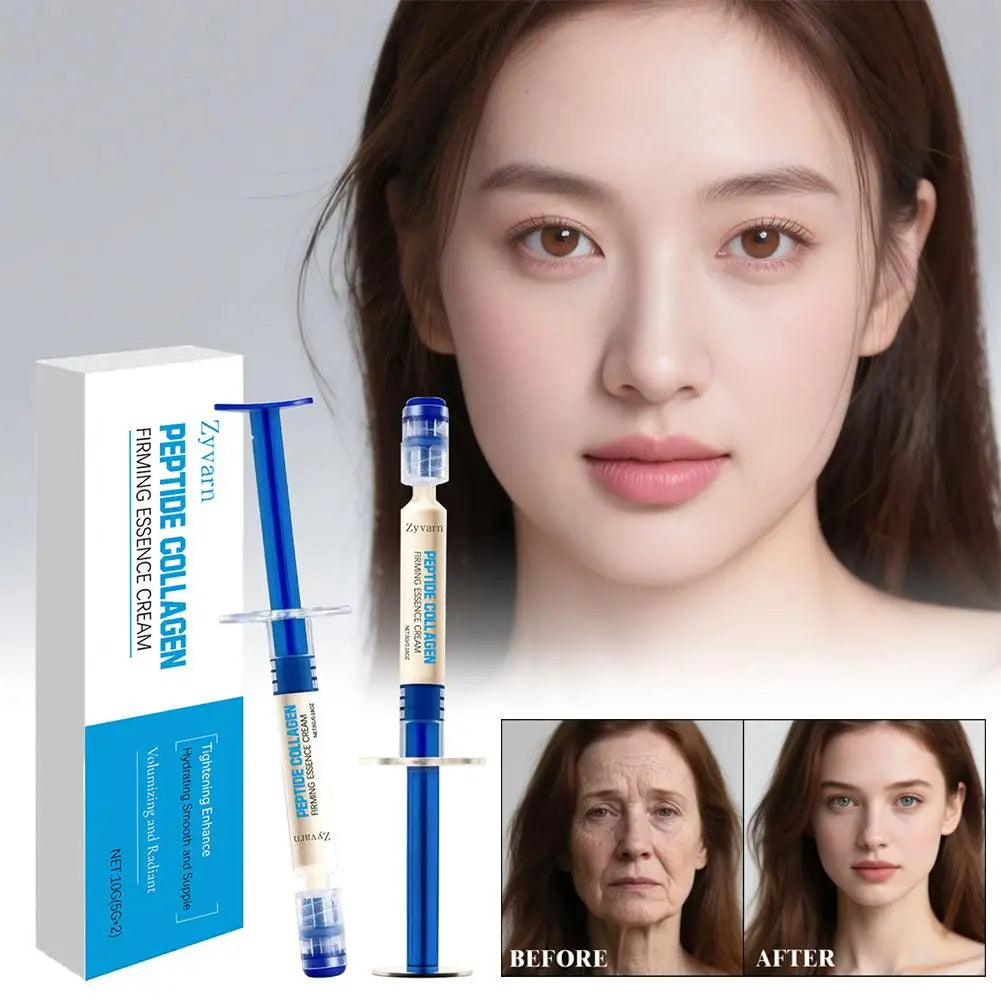 2pcs Collagen Elasticity Essence Cream Enriched peptides collagen deeply nourishes improving elasticity firmness skincare