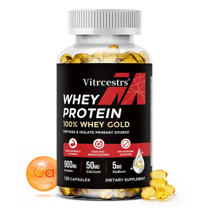 Whey Protein Capsules – High Concentration, Promotes Post-workout Recovery,  Build Abdominal Muscle &amp; Athletic