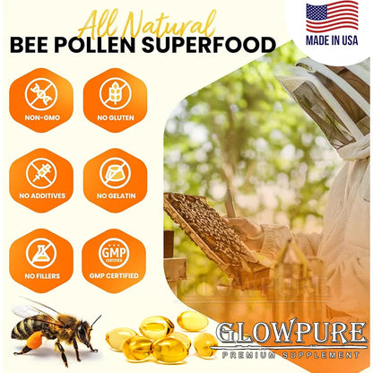 Bee Venom Extract Glucosamine &amp; Turmeric Capsules for Joint &amp; Muscle Health, Enhanced Mobility, Flexibility, Comfort Supplement