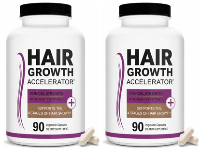 Lustriva Hair Growth Vitamins with Biotin, Marine Collagen, Saw Palmetto, Ashwagandha, Horsetail &amp; Zinc – Thicker Hair, 90 Caps