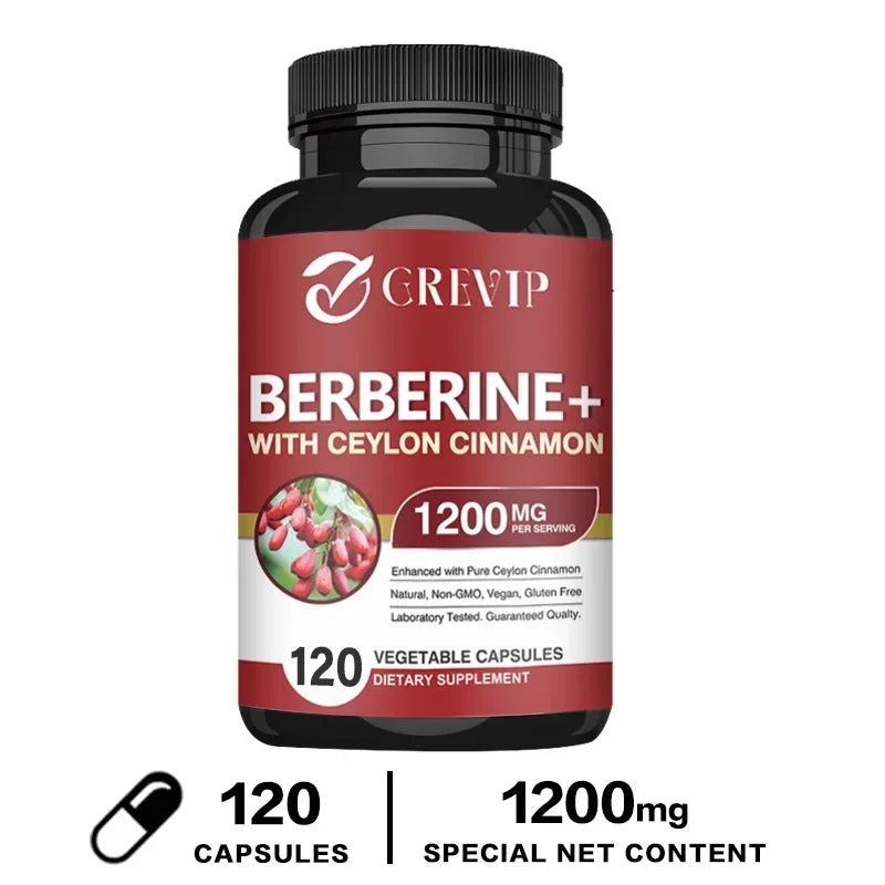 Berberine with Ceylon Cinnamon Supplement - Immune System, Cardiovascular &amp; Gastrointestinal Function