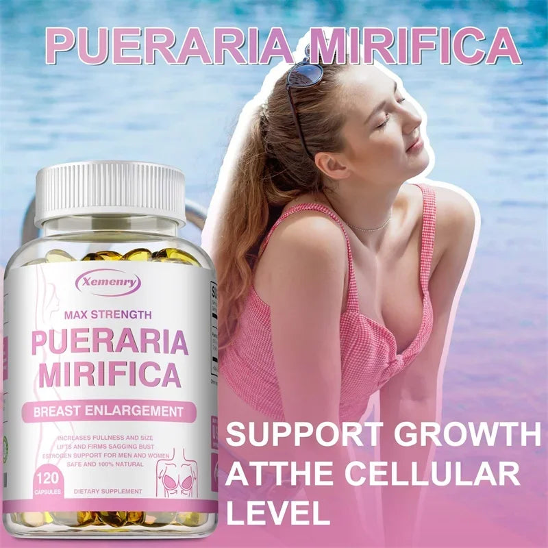 Pueraria Mirifica Supplement - Balanced Estrogen Metabolism, To Support Breasts Bigger, Rounder, Firmer BreastsSupplement