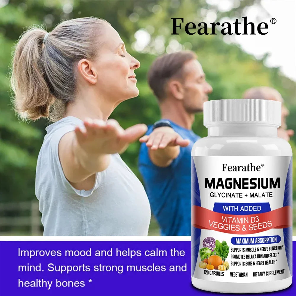 Magnesium Malate + Magnesium Glycinate Help Boost Immunity, Promote Joint and Bone Marrow Health, and Improve Sleep Quality